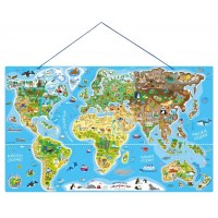 Harta Lumii Magnetica 2 in 1 Lumea in Imagini Puzzle - Magnetic Map The World în Picture Harta Lumii Magnetica 2 in 1 Lumea in Imagini Puzzle - Magnetic Map The World în Picture